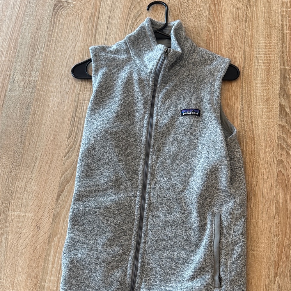 Patagonia Heather Gray Fleece Vest
